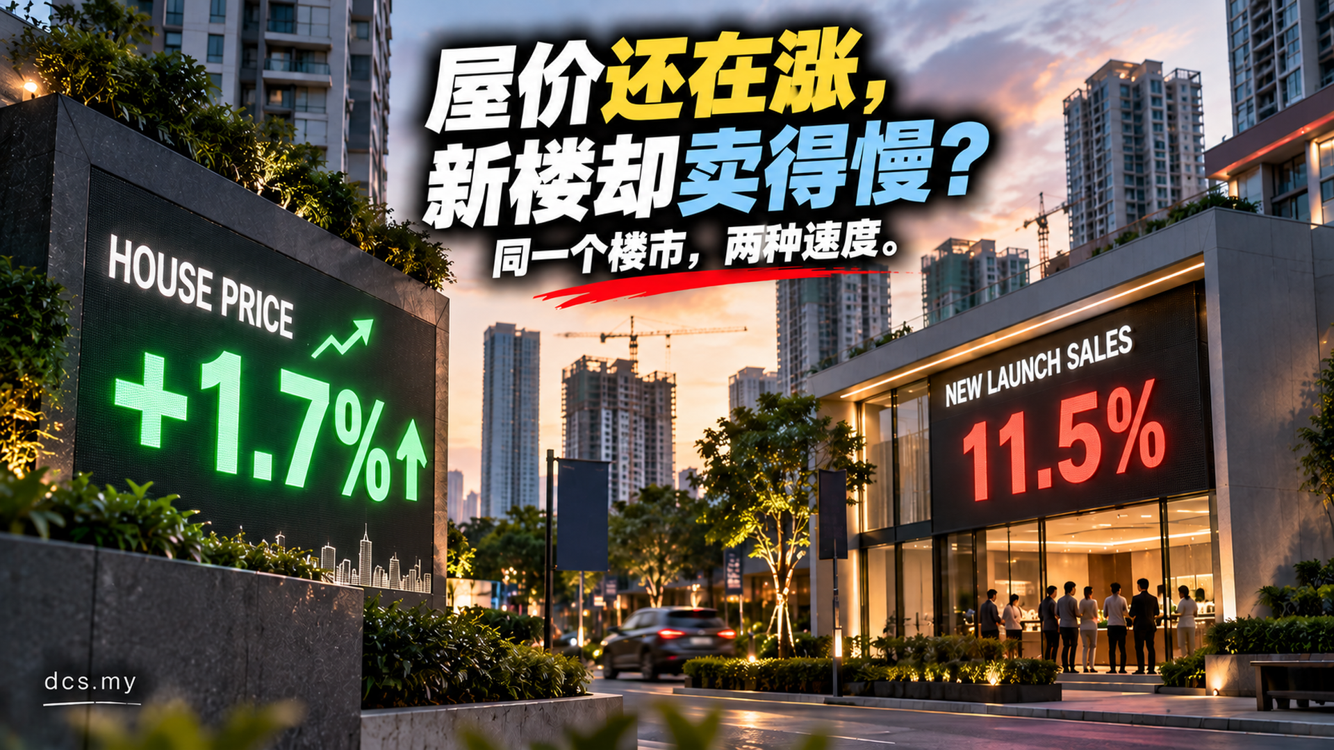 屋价还在涨,新楼却卖得慢:同一个楼市,两种速度