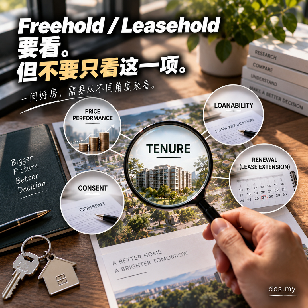 Freehold vs Leasehold,真正应该看什么?|Article Explanation Visual