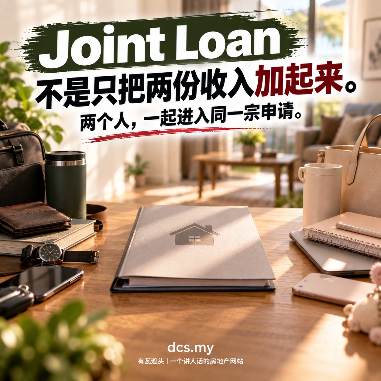 Joint Loan 不是只把两份收入加起来。
