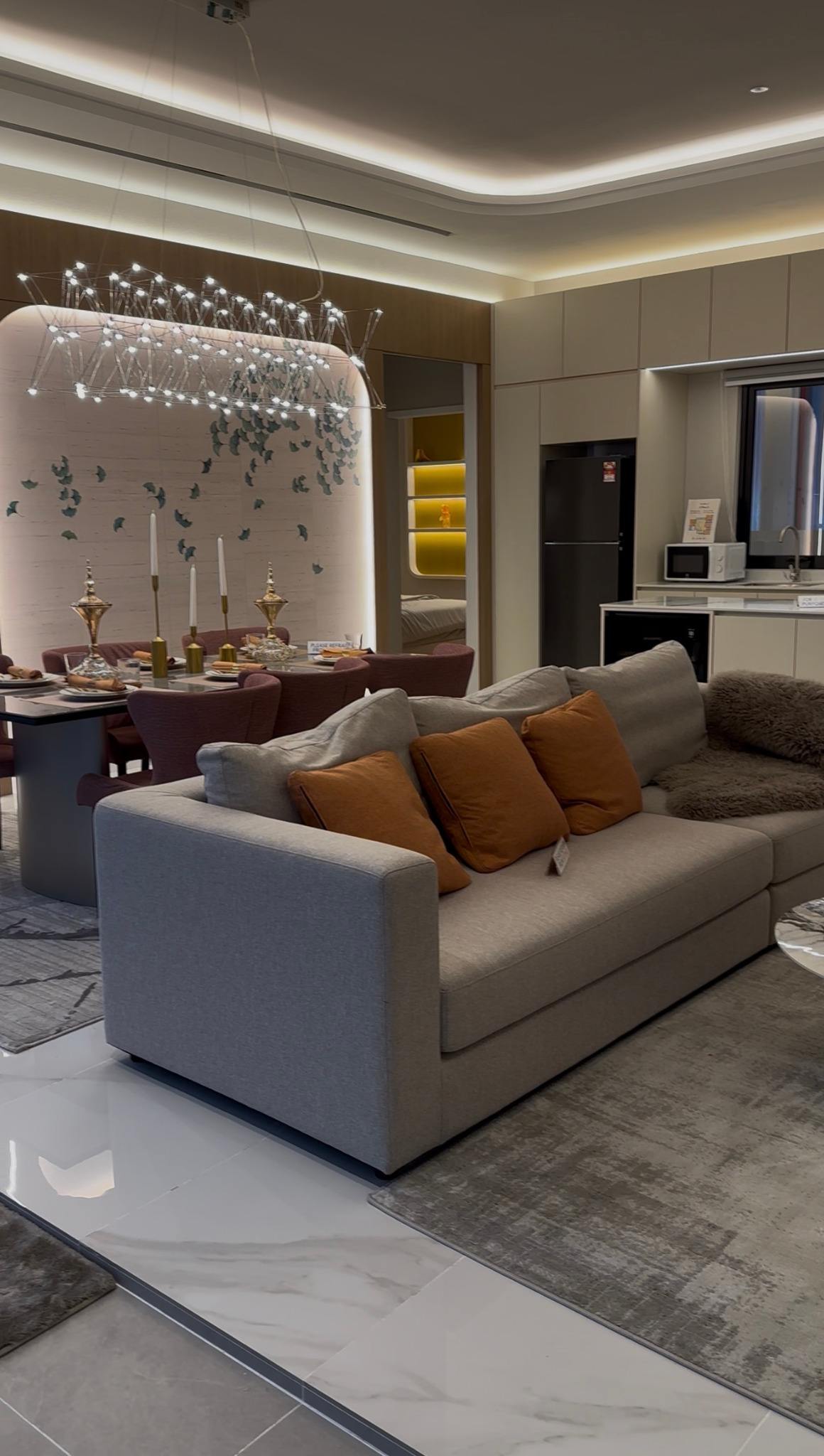 Laverra show unit living and dining